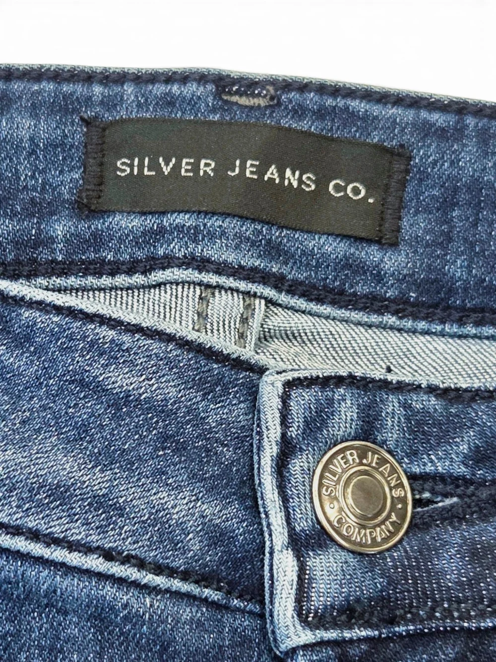 Silver Jeans Co Most Wanted Skinny Jeans Distressed Ankle Length W30 L27